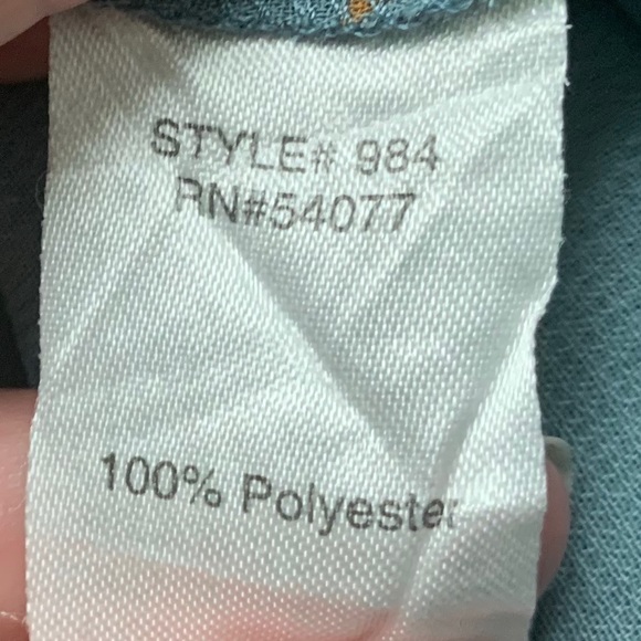 CAbi #984 sheer blue tulip sleeveless blouse sz XS - Picture 8 of 8